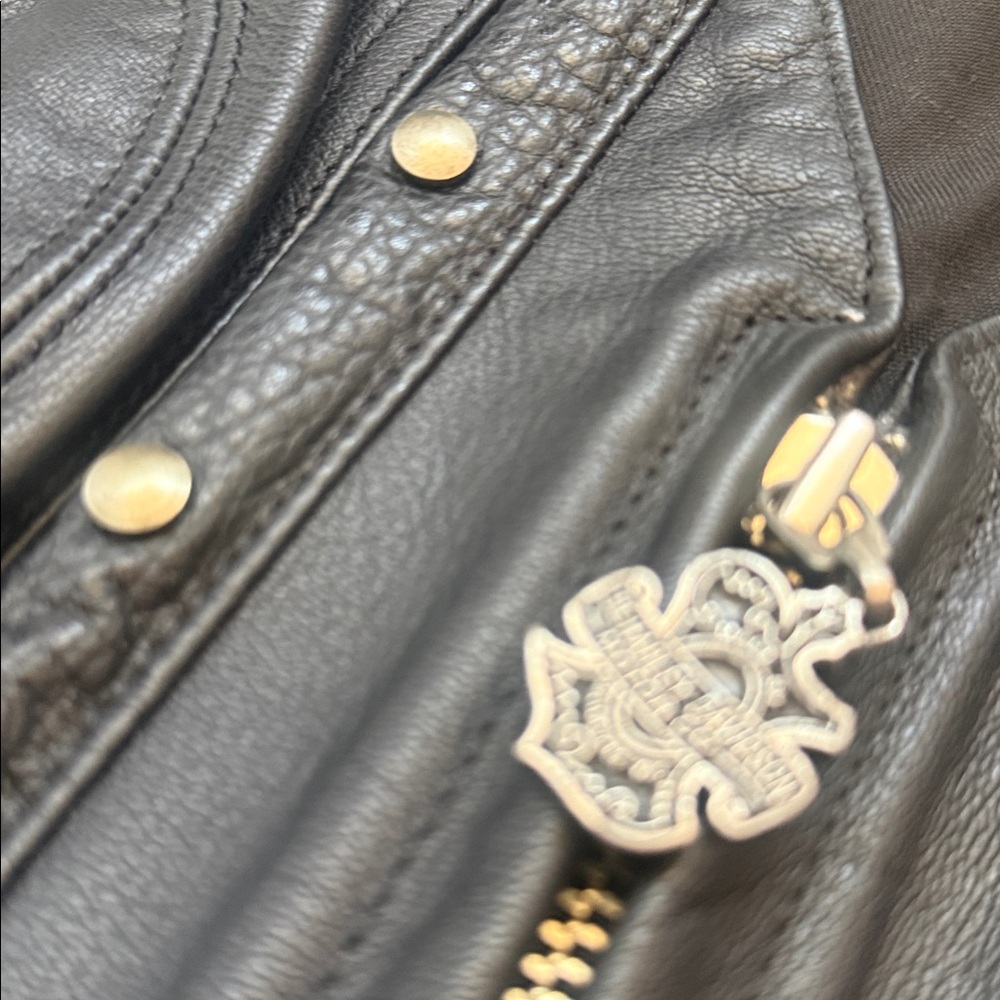 GORGEOUS DELUXE HARLEY DAVIDSON LEATHER VEST SZ SMALL - Picture 13 of 14